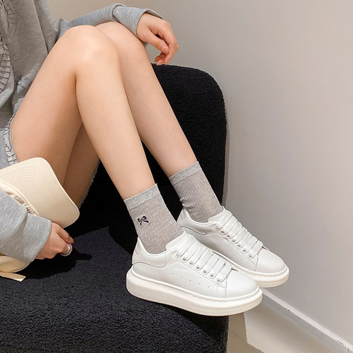 【真皮版】2025新款百搭小白鞋女