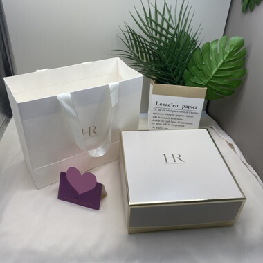 HR赫莲娜专柜原版同款大号礼盒礼袋黑绷带白绷带绿宝瓶礼品盒