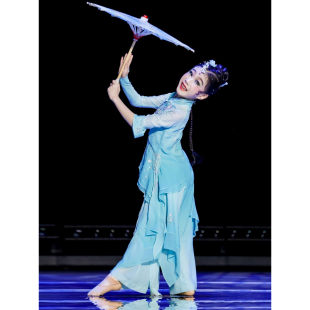 儿童诗雨江南演出服喜雨聆风烟雨江南舞蹈表演服装少儿女童古典舞