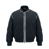 宽松休闲百搭高级感上衣 黑色棒球服夹克外套男女春秋新款 美式 风格