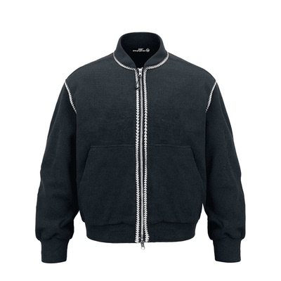 美式风格黑色棒球服夹克外套男女春秋新款宽松休闲百搭高级感上衣