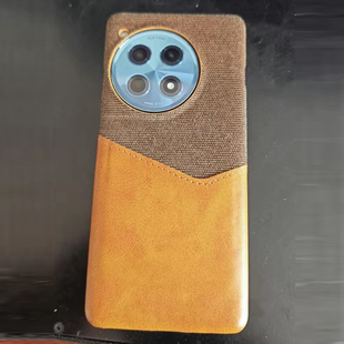 适用一加12手机壳放卡商务皮套1+ACE3保护套oneplusace2pro外壳1+11半包硬壳acepro放身份证银行卡背壳钱包套