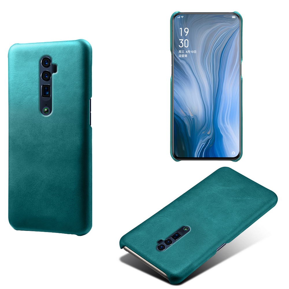 适用OPPO Reno 10x Zoom手机壳素皮10倍变焦版皮套硬壳插卡保护套半包硬壳Reno2Z皮套高档防滑耐磨简约皮质3