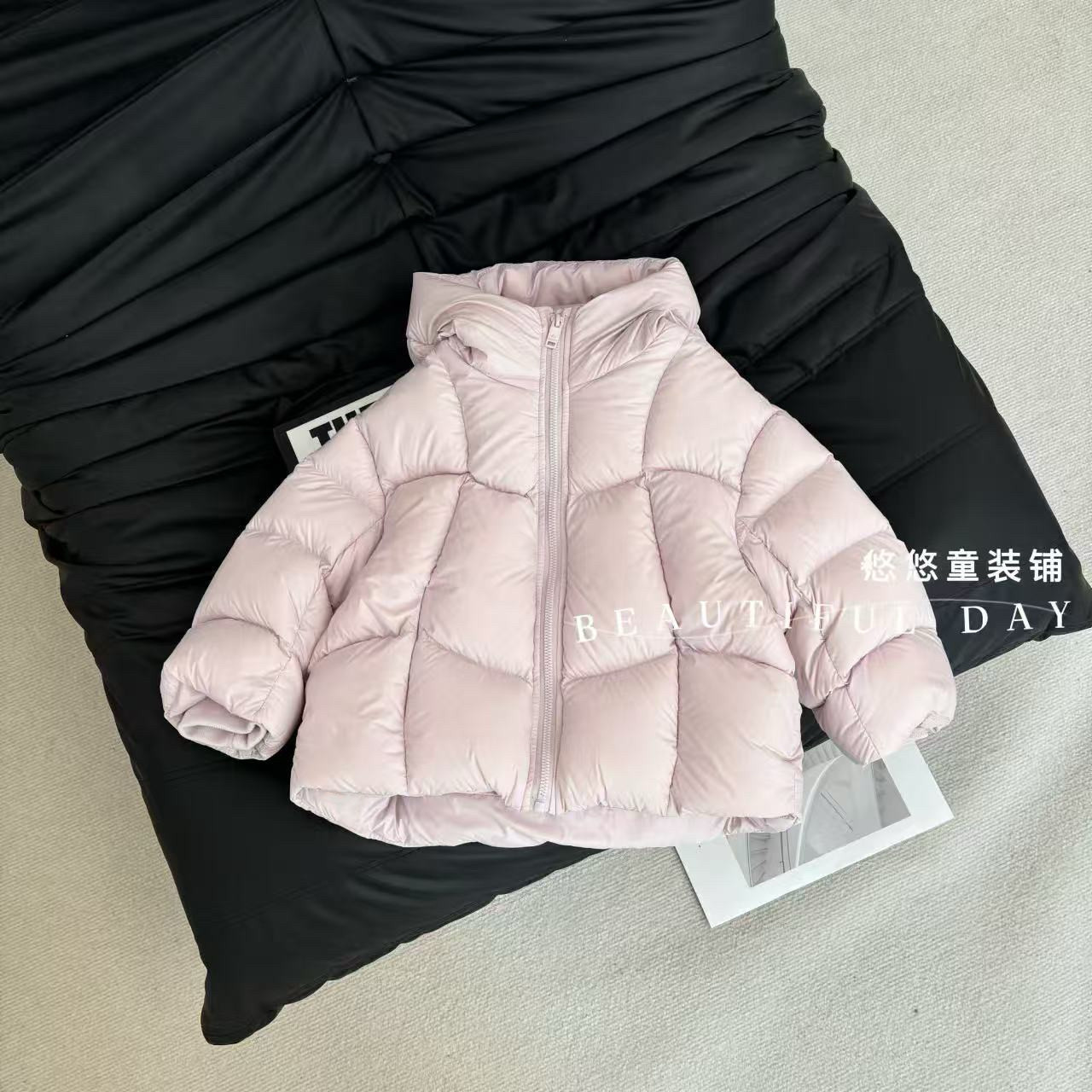 【现货】韩系女童泡芙面包服亲子冬季保暖连帽棉服外套宽松短款,童装/婴儿装/亲子装,棉袄/棉服,淘宝优惠券,粉丝福利购,淘宝优惠卷