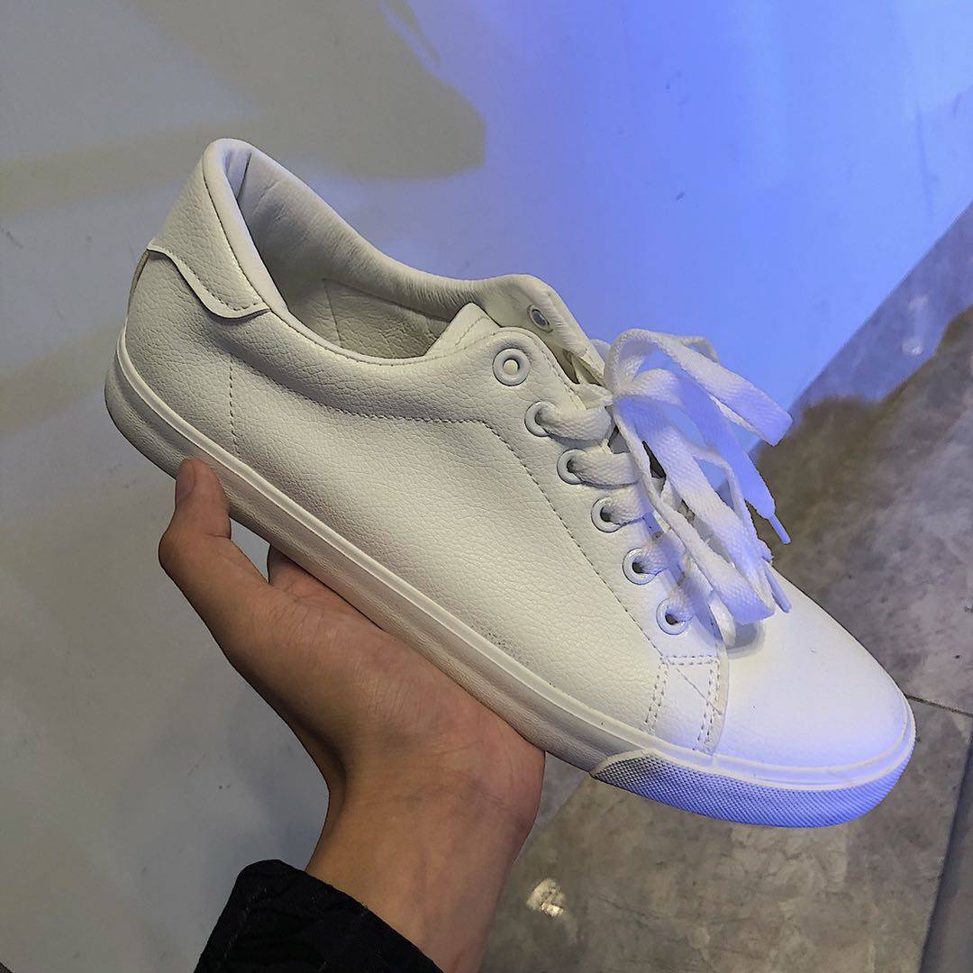 01h studios/扁头小白鞋男鞋学生经典百搭板鞋日系休闲情侣鞋子潮