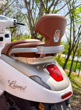 适用豪爵LUMI125改装后靠背 Lumi后靠背乘客后腰靠加厚支架无损装