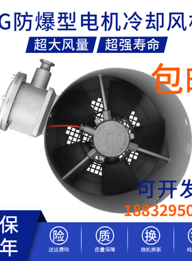 防爆电机专用变频通风机散热冷却380VBG-80-90  100 112 132