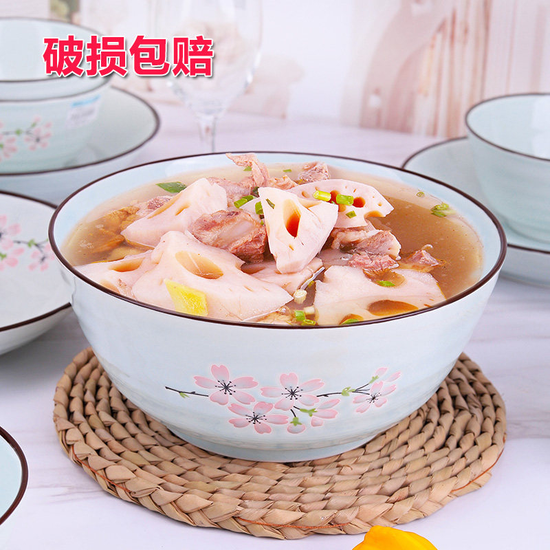 陶瓷汤碗大号家用8寸日式创意个性汤盆饭盆大碗面碗吃面碗盛汤碗