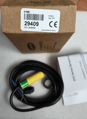 S186E邦纳光电传感器，型号29409，全新原装正品。CE认证。