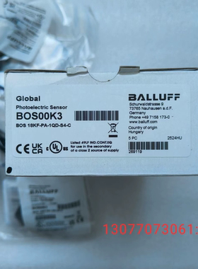 BALLUFF传感器BOS00K3型号BOS 18KF-PA-1QD-S4-C德国原装进口！