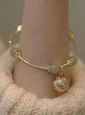 新中式铜管手环ins冷淡风小众设计手链简约时尚高级感闺蜜手镯