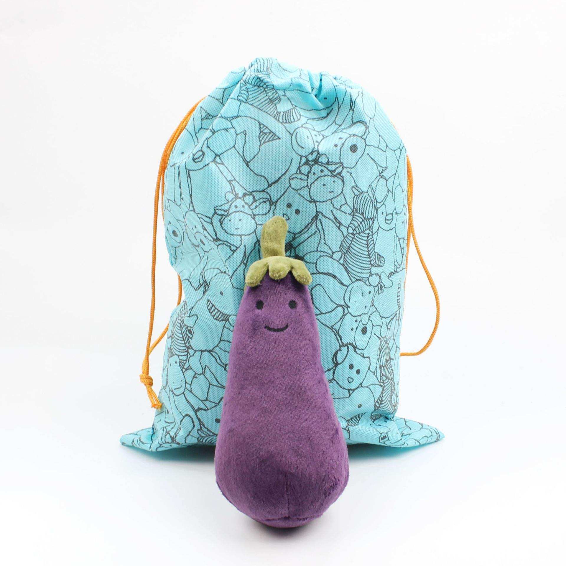 小红书网红茄子可爱茄总表情包治愈茄子玩偶公仔毛绒玩具小挂件