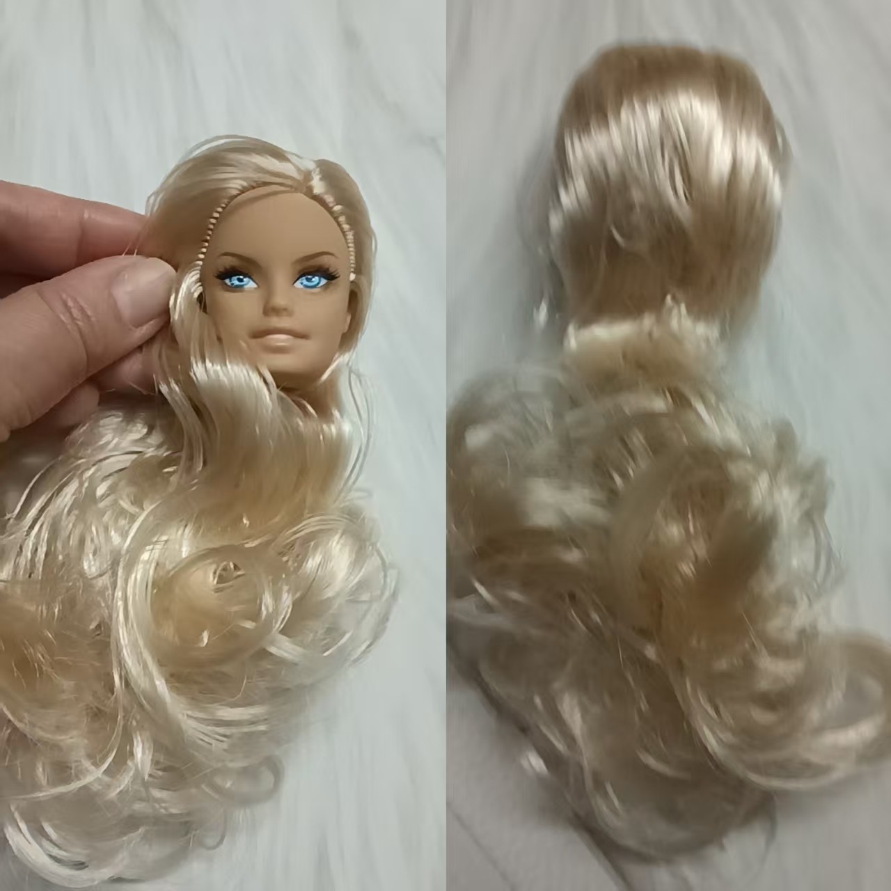 29-30厘米11寸瘦体洋娃娃配件 棕色娃头 11关节素体 DIY换装配件