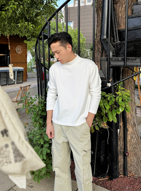 郑不凡 CNIE凡越【百搭打底衫】2025打底衫百搭男T恤秋冬保暖衣