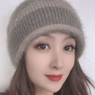 百搭显脸小堆堆帽 加绒保暖护耳针织毛线帽时尚 帽子女冬季 2025新款