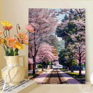 风景小幅2025钻石画手工diy制作点钻画高颜值治愈儿童益智装饰画