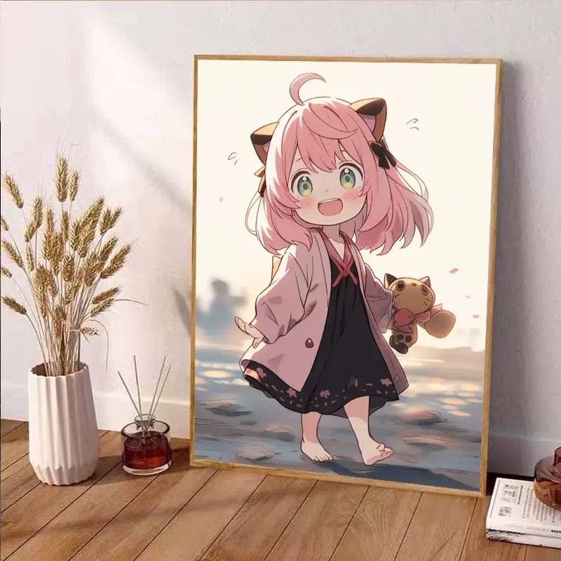 卡通可爱阿尼亚钻石贴画2025新款儿童手工贴钻带相框十字绣,居家布艺,钻石绣,淘宝优惠券,粉丝福利购,淘宝优惠卷