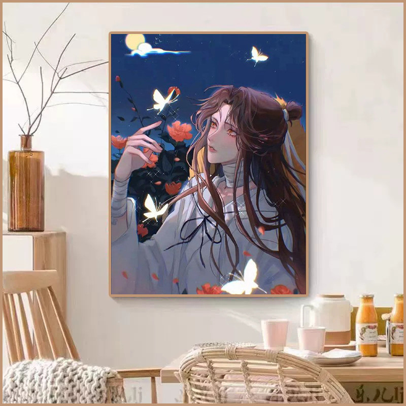 卡通天官赐福十字绣2025新款5d满钻手工diy贴钻带相框小幅装饰画,居家布艺,钻石绣,淘宝优惠券,粉丝福利购,淘宝优惠卷