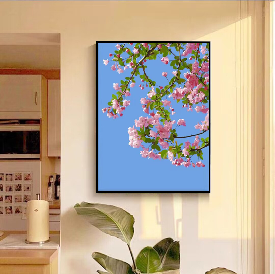 花卉海棠2024新款diy钻石画