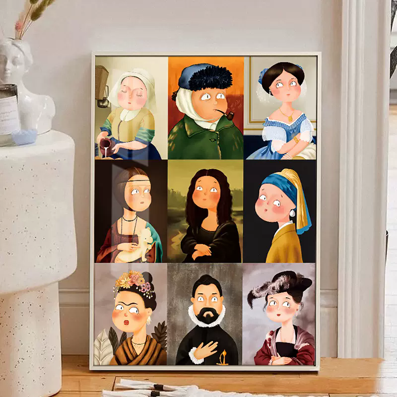 Q版世界艺术名画2025新款钻石画