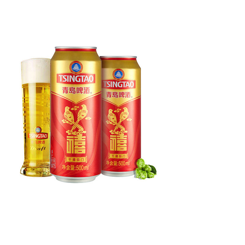 【禧罐】青岛啤酒千禧临门福禄寿禧系列过节宴请送礼500ml*12罐怎么看?