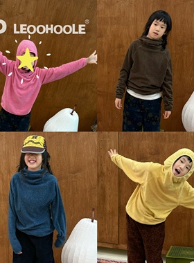 LEOOHOOLE | 哦哦乐25冬儿童a类抗静电抗菌恒温可爱连帽T恤打底衫