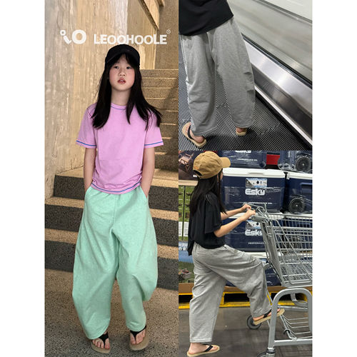 LEOOHOOLE | 哦哦乐  颜色漂亮 夏日捏褶运动哈伦裤