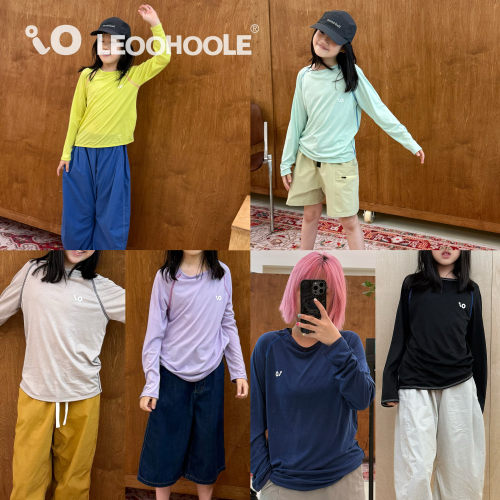 LEOOHOOLE | 哦哦乐 纸片薄莱塞尔吸湿透气长袖运动T恤防晒空调衫