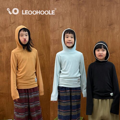 LEOOHOOLE | 哦哦乐 莱赛尔羊毛磨毛柔软亲肤抗菌保暖蓄热连帽T恤