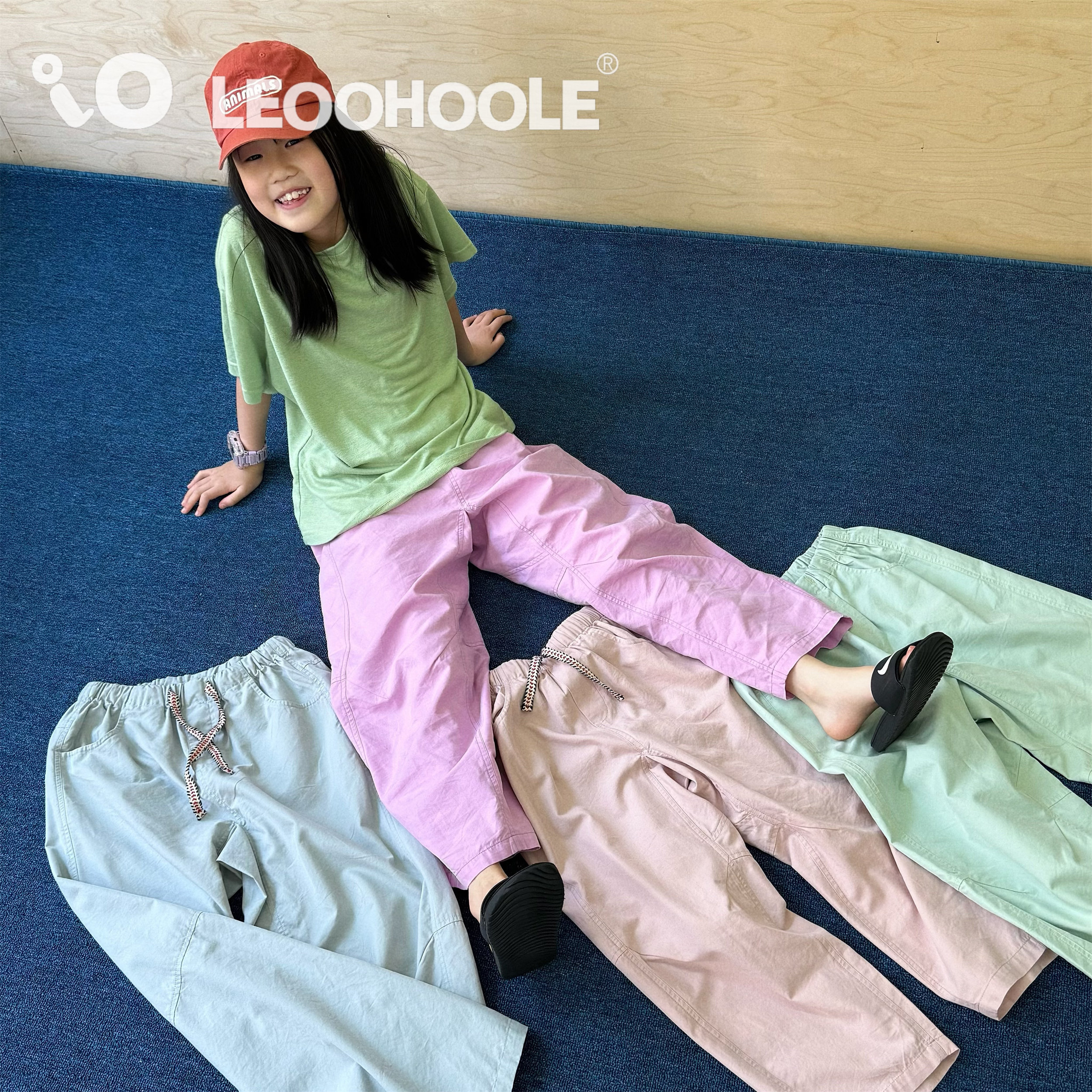 LEOOHOOLE | 哦哦乐 莱赛尔马卡龙色直筒哈伦裤防蚊裤 软薄有型图片