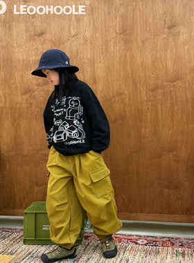 LEOOHOOLE | 哦哦乐 户外登山三防抓绒侧边口袋束脚口抽绳工装裤