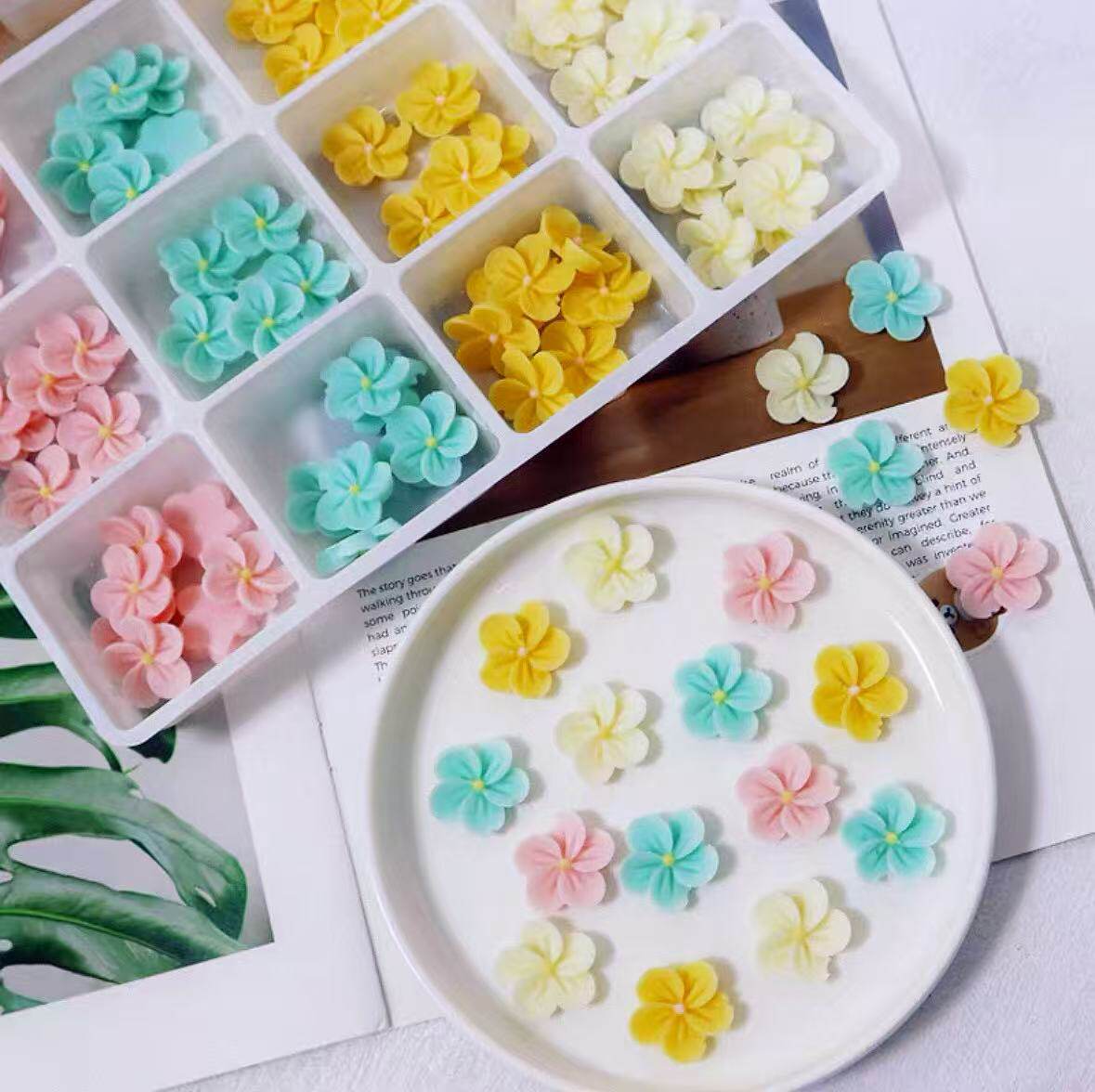 网红款母亲节巧克力彩色小花鸡蛋花蛋糕装饰摆件烘焙甜品纸杯插件