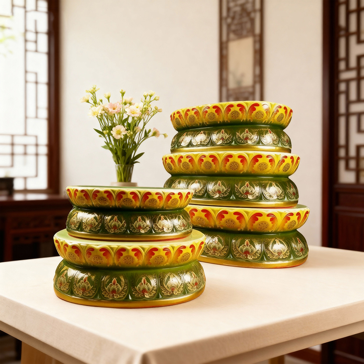 佛像陶瓷底座家用观音菩萨莲花供座台室内供佛财神爷增高神像底座,家居饰品,国学摆件,淘宝优惠券,粉丝福利购,淘宝优惠卷