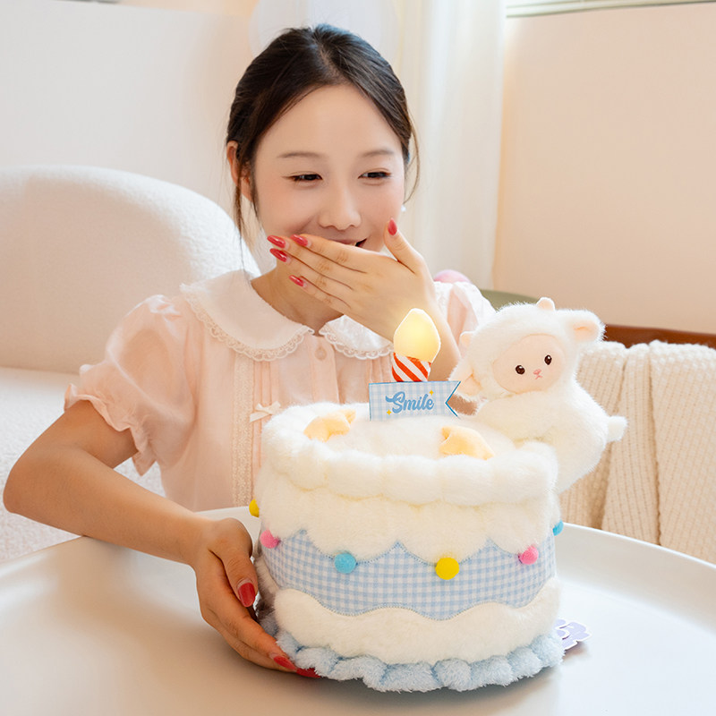 会唱生日歌小羊蛋糕女友情人节礼