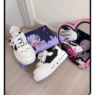 清仓【起司小兔】日常百搭帆布鞋 波特比学院原创lolita鞋