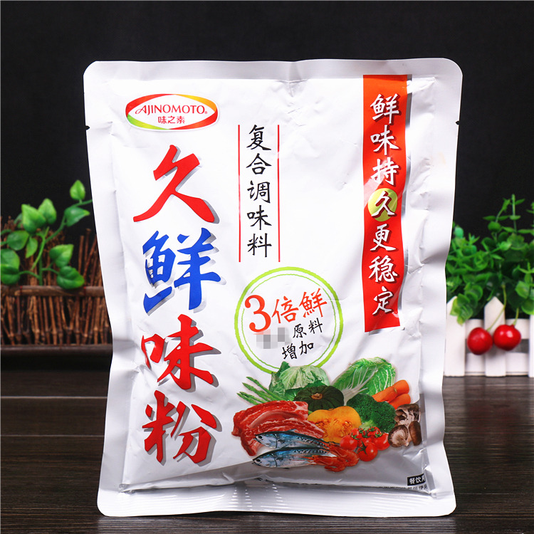 【官方授权】味之素久鲜味粉500g 3倍提鲜 鲜味持久 麻辣烫调味料