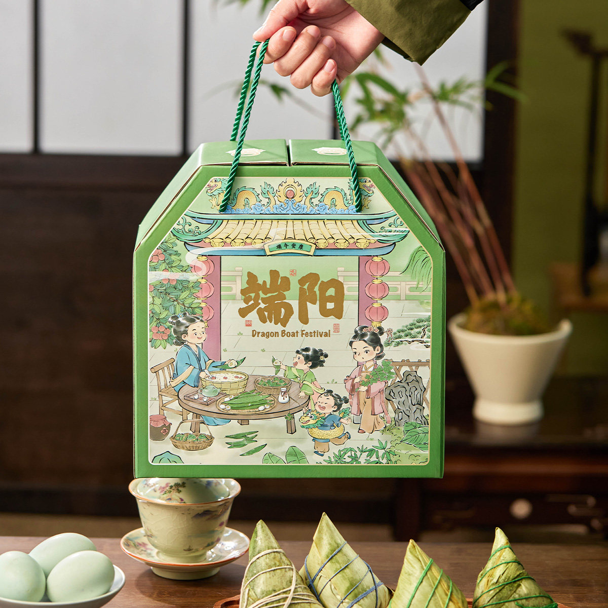 2025新款端午超大容量粽子包装盒高档礼盒商务送礼企业定制空盒子