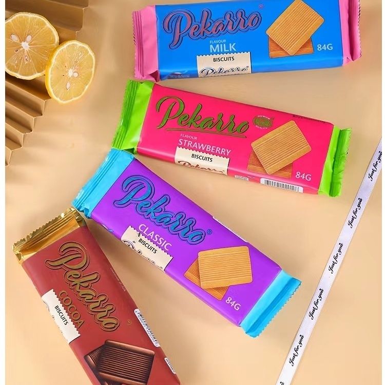 俄罗斯饼干原装进口佩卡罗牛奶多种口味饼干网红小吃休闲零食
