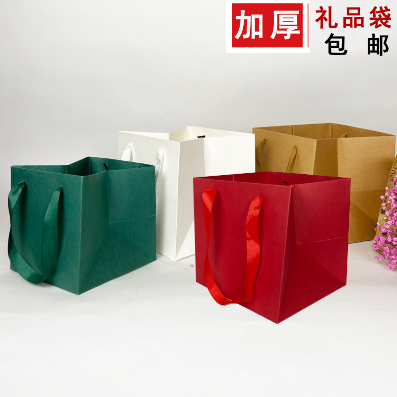牛皮纸袋正方形手提袋礼品袋袋子