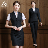 职业装 高端气质时尚 通勤酒店建行银行金融工作服 女西装 职业套装