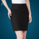 黑色短裙子一步裙 裙中长款 包臀裙空乘面试职业套装 裙女半身裙西装