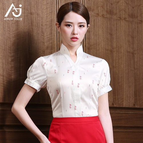 印花衬衫女职业正装深航空姐制服
