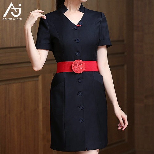 空姐制服东航职业连衣裙工作服
