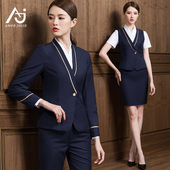 空姐制服女高端南航职业套装 置业顾问美容师高铁售楼部工作服工装