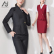 教师工装 时尚 美容师售楼销售工作服空姐制服 气质女礼仪套装 职业装