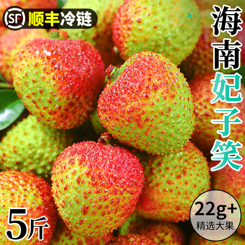 海南妃子笑荔枝新鲜5斤水果当季顺丰包邮王白糖现摘桂花婴荔枝3味