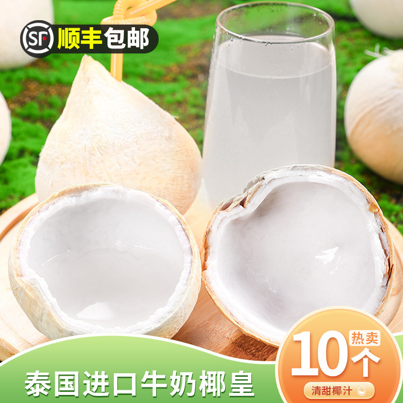 新鲜椰皇泰国进口奶香新鲜当季孕妇牛奶热卖10个装椰汁煲鸡汤包邮,水产肉类/新鲜蔬果/熟食,椰青,淘宝优惠券,粉丝福利购,淘宝优惠卷