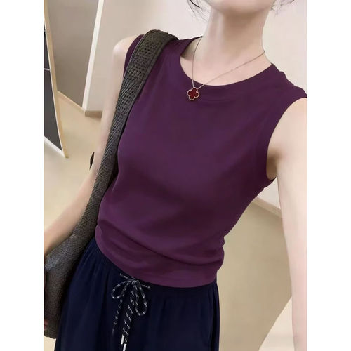 辣妹修身美背遮副乳吊带背心女