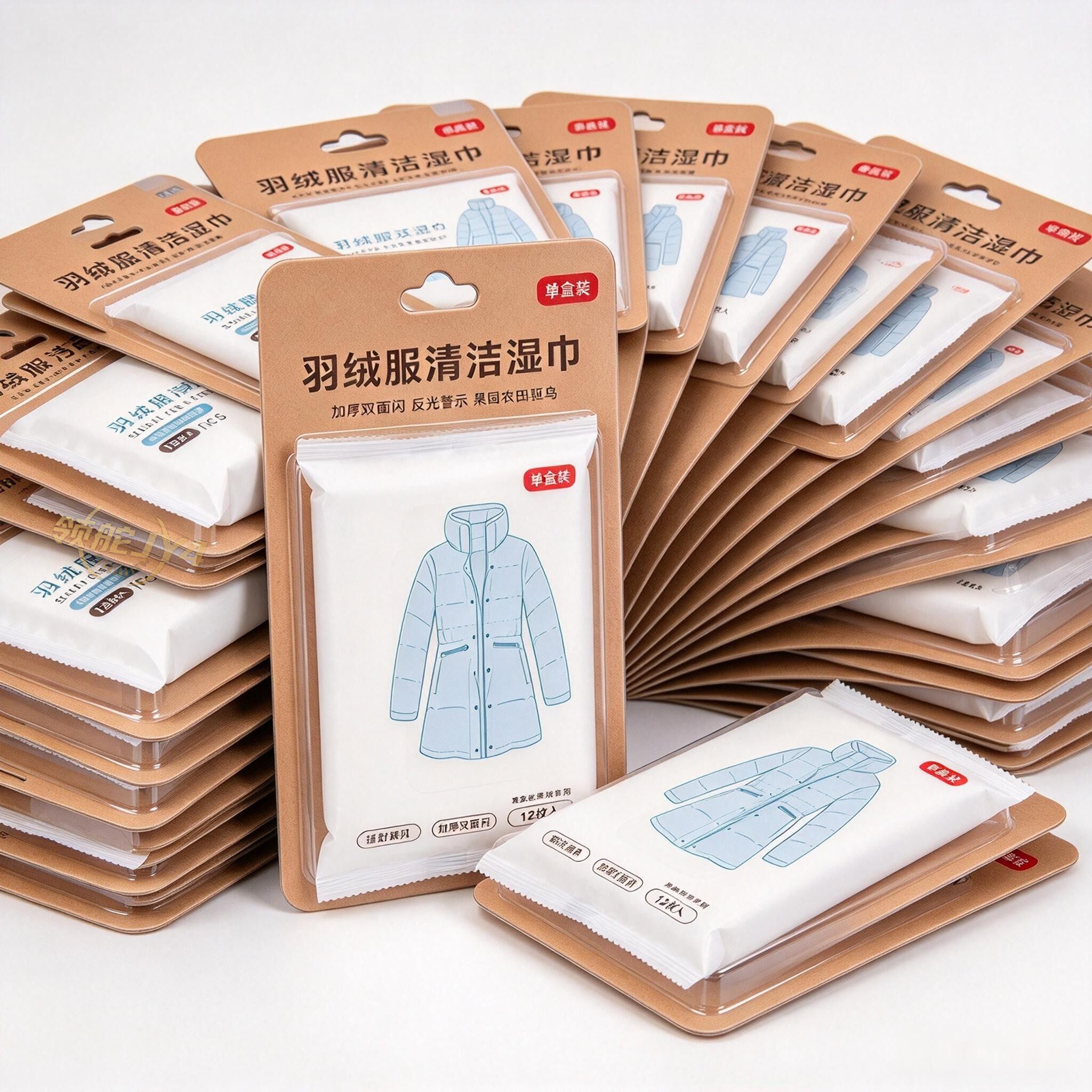 180片羽绒服免洗去油污湿巾