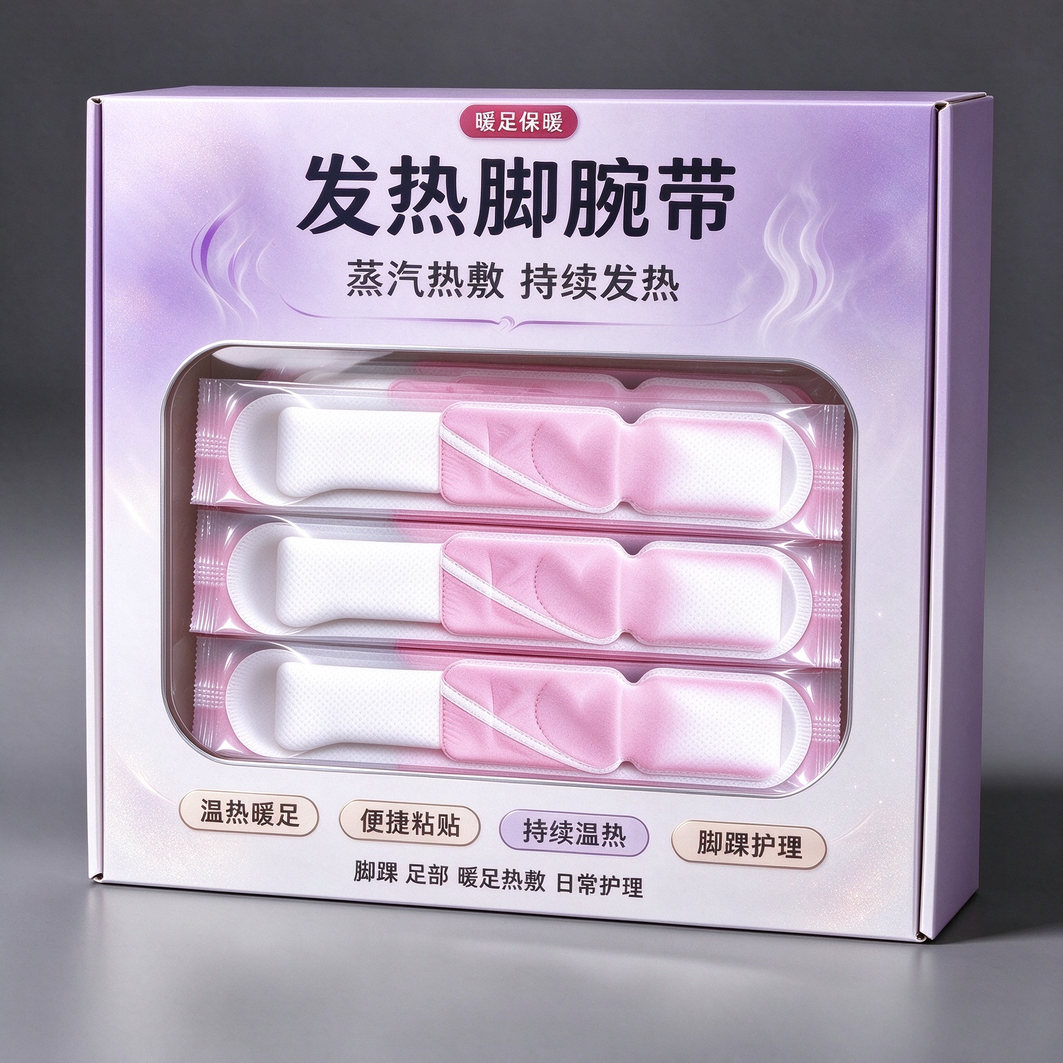 升级艾草生姜蒸汽热敷脚踝贴
